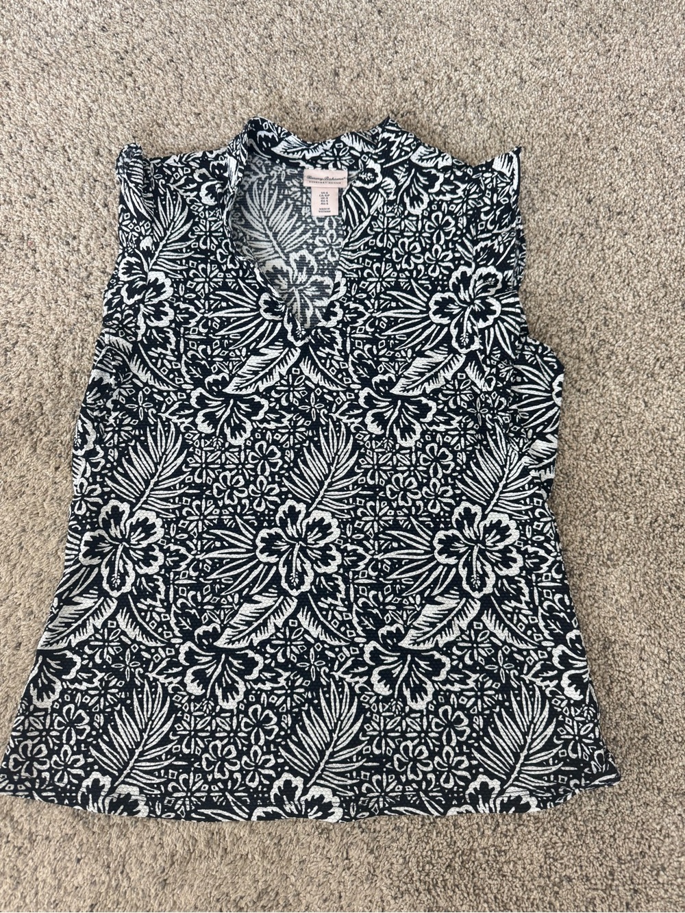 Tommy Bahama ruffle tank